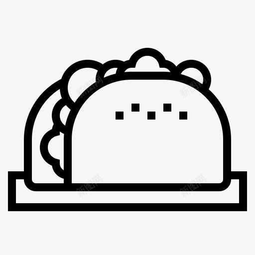 玉米卷食物139直系图标svg_新图网 https://ixintu.com 玉米 直系 食物