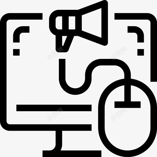 数字营销广告播放器横幅图标svg_新图网 https://ixintu.com 广告 播放器 数字 横幅 海报 营销