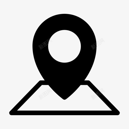 地图gps位置图标svg_新图网 https://ixintu.com gps 位置 图标 地图 大头针 字形 标记 酒店 餐厅