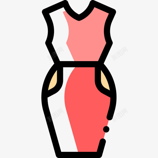 服装缝纫46漏色图标svg_新图网 https://ixintu.com 服装 漏色 缝纫