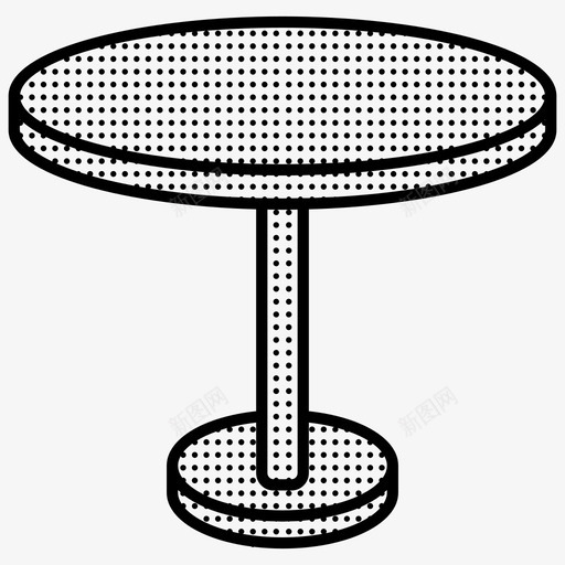 圆桌家具桌子星罗棋布图标svg_新图网 https://ixintu.com 圆桌 家具 桌子星罗棋布