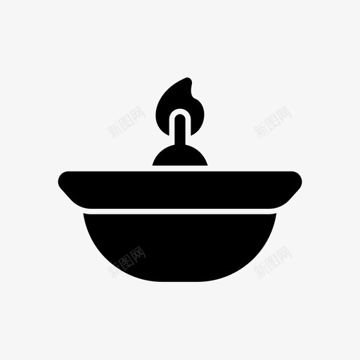 蜡烛佛陀脉轮图标svg_新图网 https://ixintu.com 佛陀 卡塔卡利 印度 胡里 脉轮 蜡烛