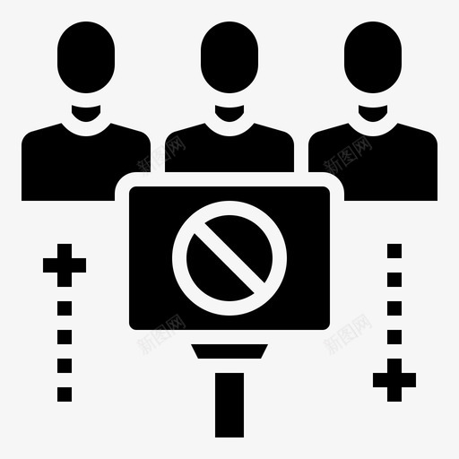 暴徒激进分子人群图标svg_新图网 https://ixintu.com 人群 抗议 抗议字形 暴徒 激进分子 罢工