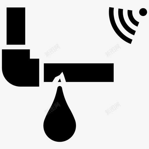 泄漏管传感器检测器滴管图标svg_新图网 https://ixintu.com 传感器 智能 检测器 水流 泄漏 滴管 装置