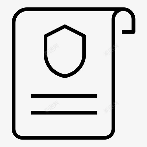 保险文件文件保单图标svg_新图网 https://ixintu.com 保单 保险文件 保险行图标集1 文件