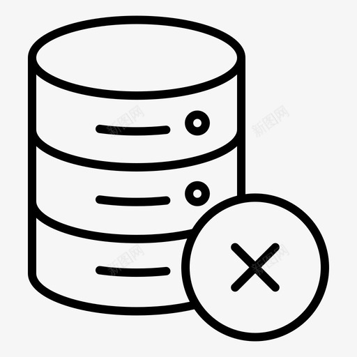 数据库网站服务器和托管概述图标svg_新图网 https://ixintu.com 托管 数据库 服务器 概述 网站