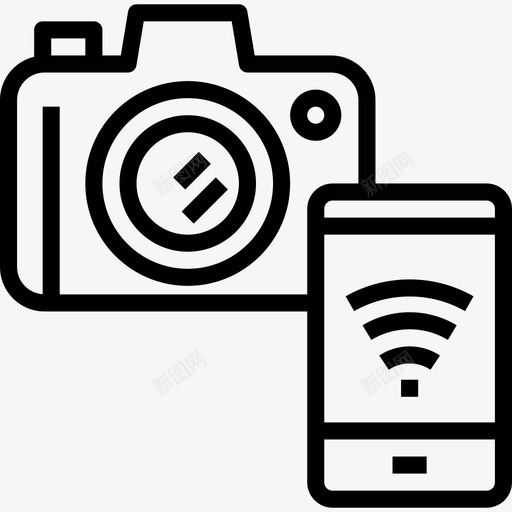 摄像头互联网7线性图标svg_新图网 https://ixintu.com 互联网 摄像头 线性