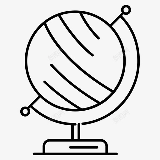 地理球目的地地球图标svg_新图网 https://ixintu.com 地球 地理球 学校 学校和教育 目的地