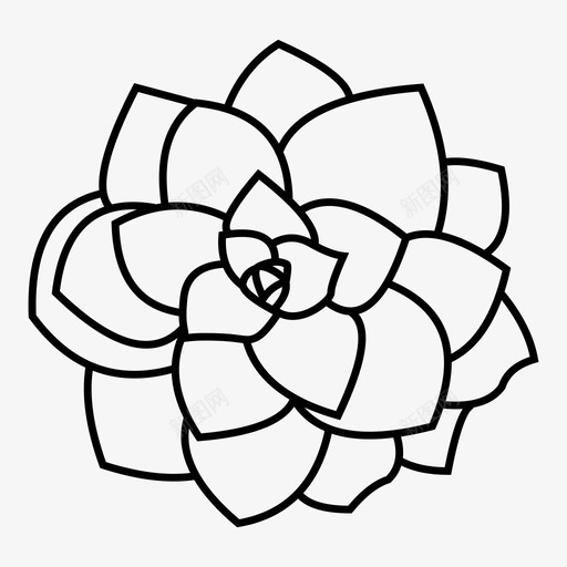 仙人掌装饰植物花图标svg_新图网 https://ixintu.com 仙人掌 室内 植物 肉质 装饰