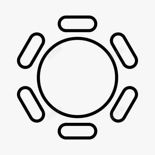 桌子建筑餐厅图标svg_新图网 https://ixintu.com 图纸 家居 建筑 技术 技术图 桌子 餐厅