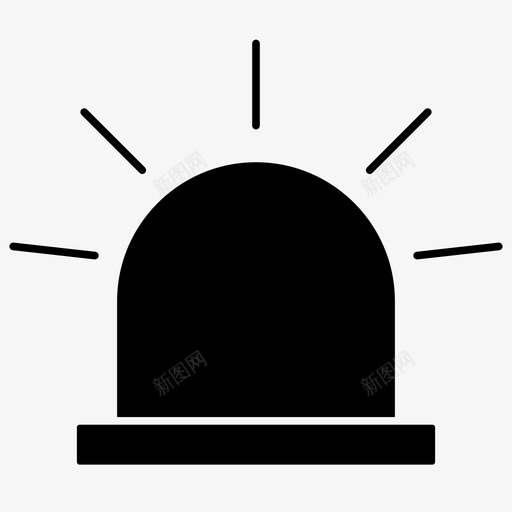 警报灯光警告图标svg_新图网 https://ixintu.com 图标 安全 标志 标志符 灯光 符号 警告 警报