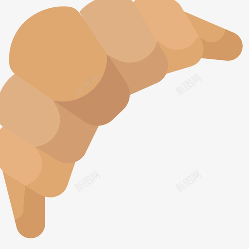 羊角面包面包房74扁平图标svg_新图网 https://ixintu.com 扁平 羊角面包 面包房74