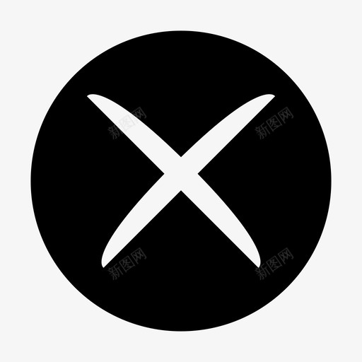 错误交叉列表图标svg_新图网 https://ixintu.com 交叉 列表 拒绝 标记 警告 错误