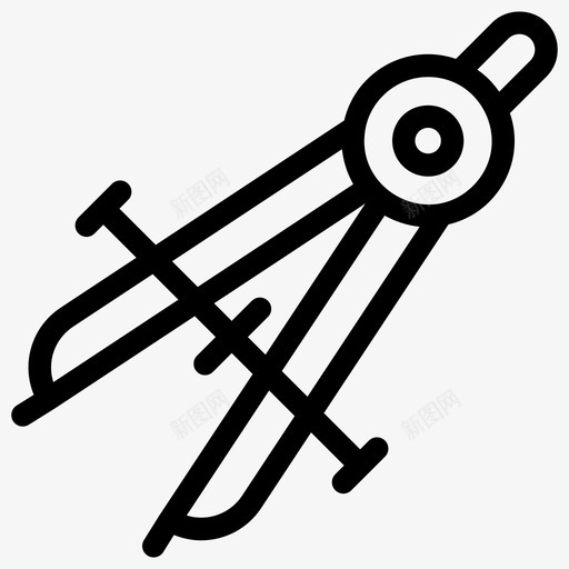 绘图工具指南针绘图图标svg_新图网 https://ixintu.com 公园车 平面设计 指南针 科学教育线图标 绘图 绘图工具