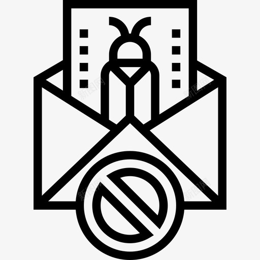 垃圾邮件黑客31线性图标svg_新图网 https://ixintu.com 垃圾 线性 邮件 黑客
