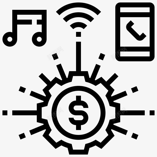 api开发人员媒体图标svg_新图网 https://ixintu.com api fintechelementline 人员 媒体 开发 社交 编程