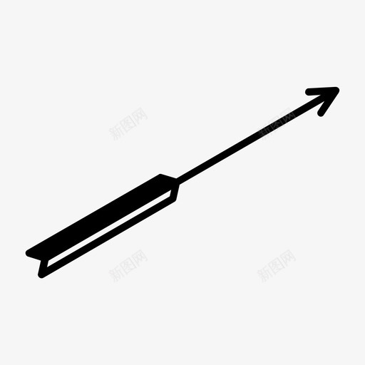 箭弓箭手弓图标svg_新图网 https://ixintu.com 弓箭手 武器