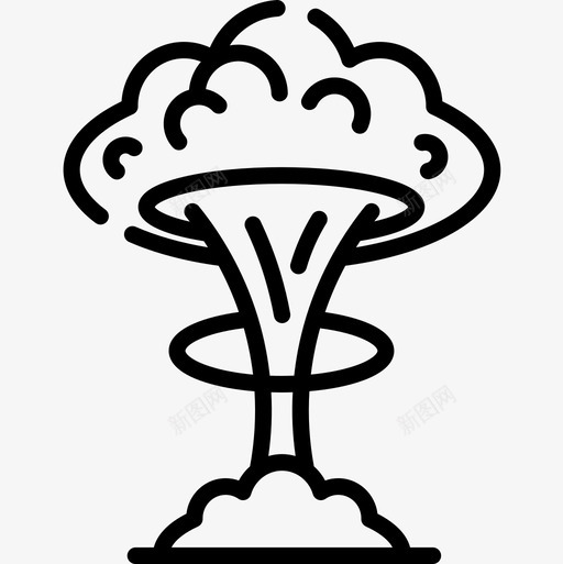 核爆核8线状图标svg_新图网 https://ixintu.com 核爆 线状