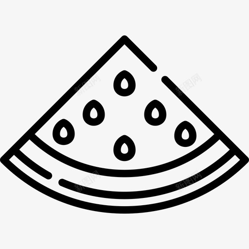 西瓜水果蔬菜11图标svg_新图网 https://ixintu.com 水果 直线 线型 蔬菜 西瓜