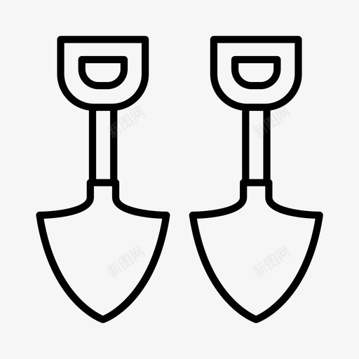 铲子建筑工人建筑图标svg_新图网 https://ixintu.com 工人 工具 建筑 建筑工 采矿 铲子