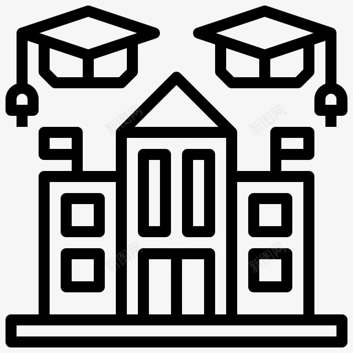 大学简历3直系图标svg_新图网 https://ixintu.com 大学 直系 简历
