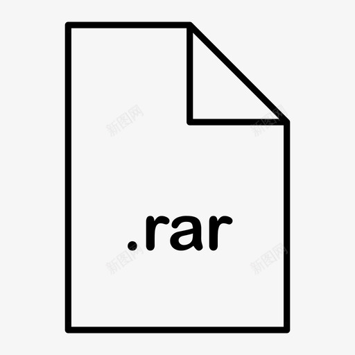 rar归档文件图标svg_新图网 https://ixintu.com rar zip 归档 文件 格式