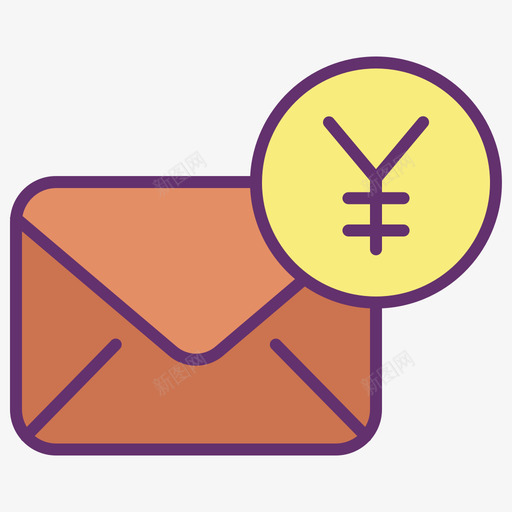 电子邮件货币11线性颜色图标svg_新图网 https://ixintu.com 电子邮件 线性 货币 颜色