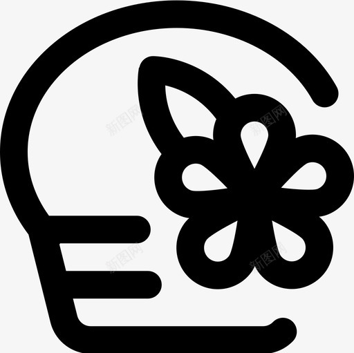 花卉零售18轮廓图标svg_新图网 https://ixintu.com 花卉 轮廓 零售18