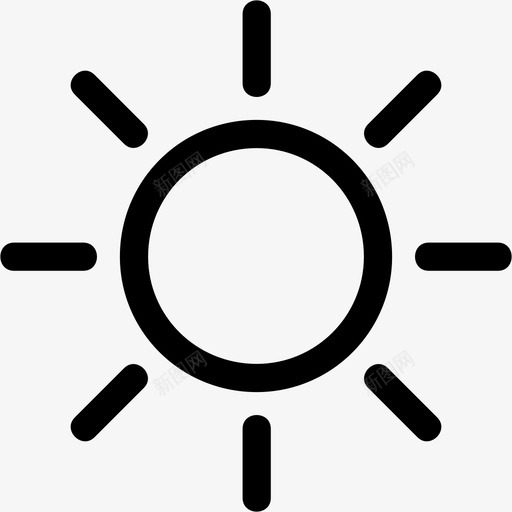 阳光天气图标svg_新图网 https://ixintu.com 天气 阳光