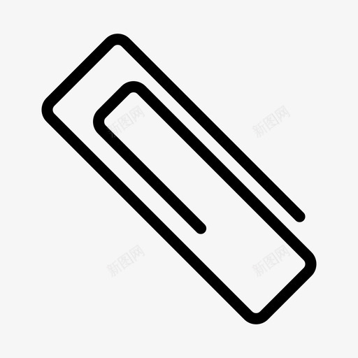 回形针附件办公室图标svg_新图网 https://ixintu.com 办公室 回形针 附件