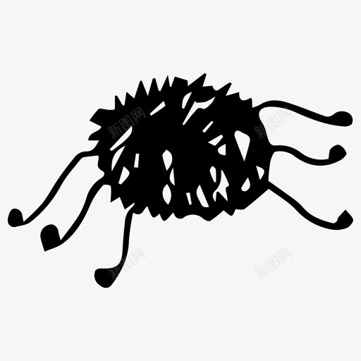 蜘蛛万圣节昆虫图标svg_新图网 https://ixintu.com 万圣节 昆虫 素描 蜘蛛