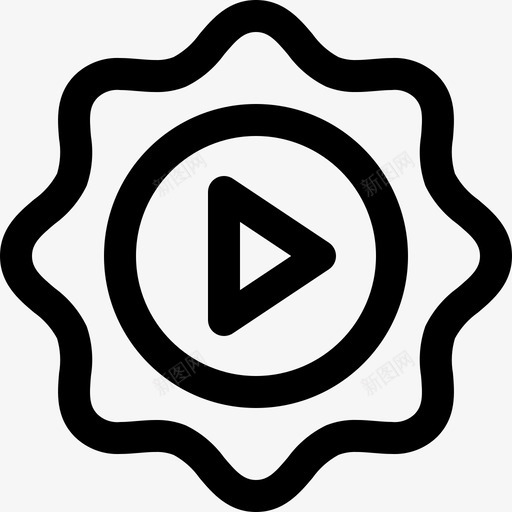 电影徽章奖项新的图标svg_新图网 https://ixintu.com 奖项 戏剧 新的 电影徽章 电影预告片