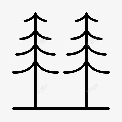 松树花园园艺图标svg_新图网 https://ixintu.com 公园 园艺 松树 花园