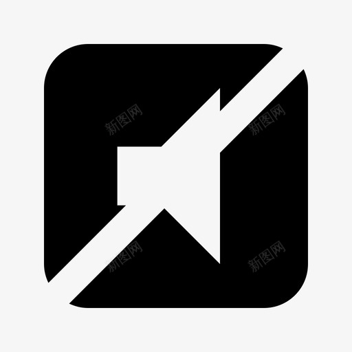 扬声器音频响度图标svg_新图网 https://ixintu.com uiux圆形实心 响度 声音 多媒体 扬声器 静音 音频