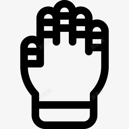 手套美式足球16直线型图标svg_新图网 https://ixintu.com 手套 直线 线型 美式 足球