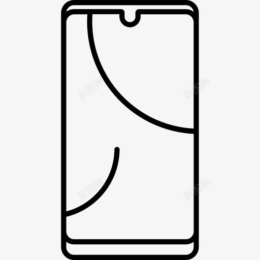 华为呼叫手机图标svg_新图网 https://ixintu.com 201819 华为 呼叫 手机 现代 电话