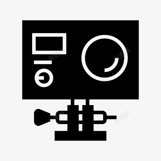 动作摄像机设备镜头图标svg_新图网 https://ixintu.com 动作摄像机 半摄像机 摄像机 设备 镜头