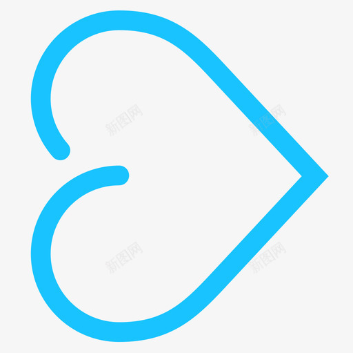 不闭合的心形svg_新图网 https://ixintu.com 不闭合的心形 heart