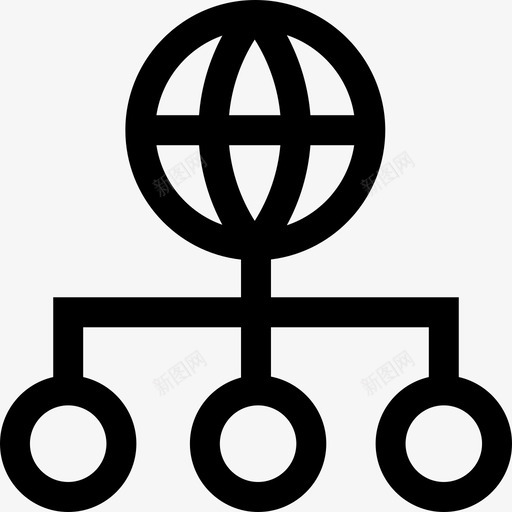 连接社交媒体106线性图标svg_新图网 https://ixintu.com 社交媒体106 线性 连接