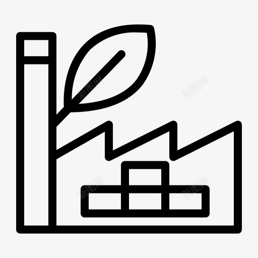 环保工厂垃圾处理厂再生垃圾处理厂图标svg_新图网 https://ixintu.com 再生 垃圾 垃圾处理 处理厂 工厂 环保 生态 自然