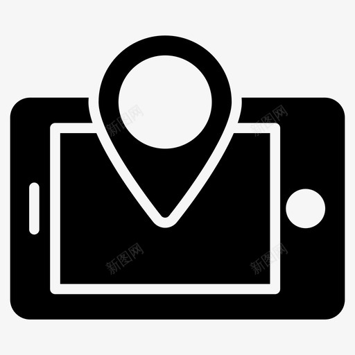位置地图手机图标svg_新图网 https://ixintu.com 64像素 pin 优化 位置 地图 字形 手机 搜索引擎 营销