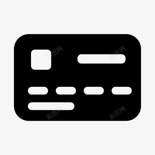 信用卡银行借记卡图标svg_新图网 https://ixintu.com 信用卡 借记卡 支付 银行