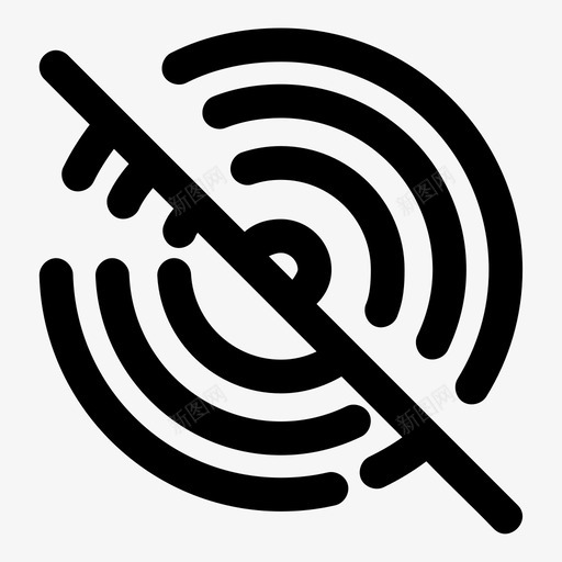 没有wifi飞机没有连接图标svg_新图网 https://ixintu.com wifi 信号 没有 粗体 连接 间隔 随机 飞机