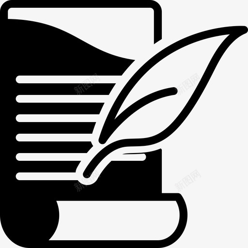 历史教育书信图标svg_新图网 https://ixintu.com 书信 历史 教育 文学 羊皮纸