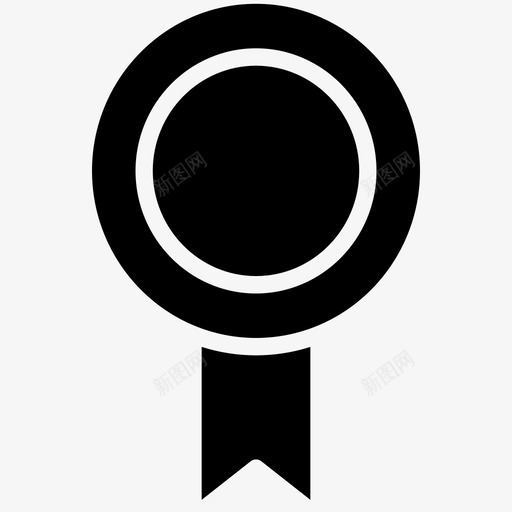 徽章奖项奖章图标svg_新图网 https://ixintu.com 丝带 奖章 奖项 徽章 认可 质量