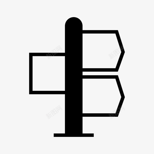 标牌广告方向图标svg_新图网 https://ixintu.com 半成品 广告 方向 标杆 标牌 路标