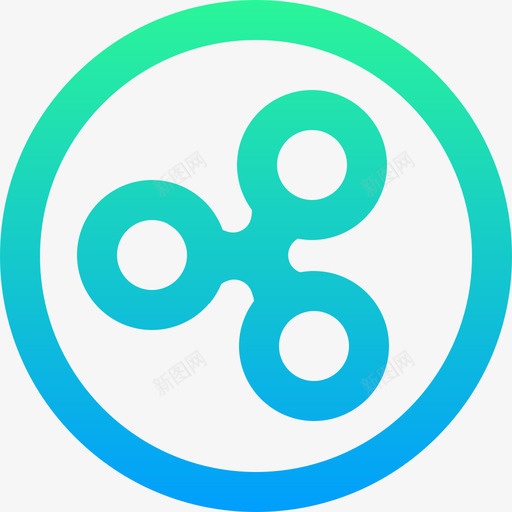 Ripple加密货币22渐变图标svg_新图网 https://ixintu.com Ripple 加密 渐变 货币