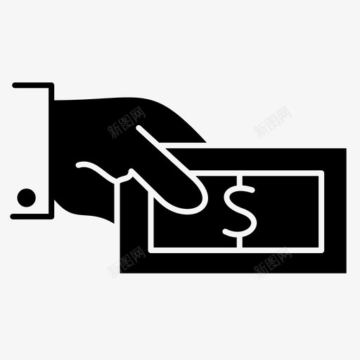 银行银行存款现金图标svg_新图网 https://ixintu.com 现金 货币 金融字形实心 银行 银行存款