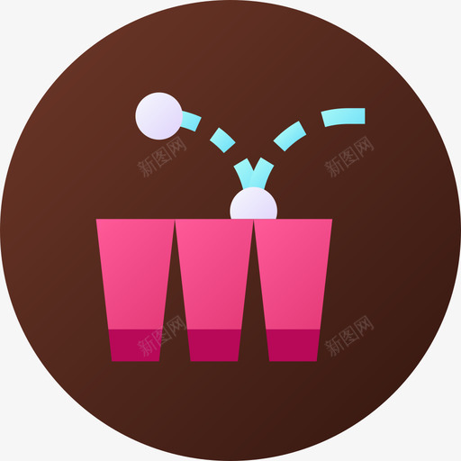 啤酒杯夜游梯度图标svg_新图网 https://ixintu.com 啤酒杯 夜游 梯度