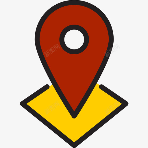 Gps智能手表线性彩色图标svg_新图网 https://ixintu.com Gps 彩色 手表 智能 线性